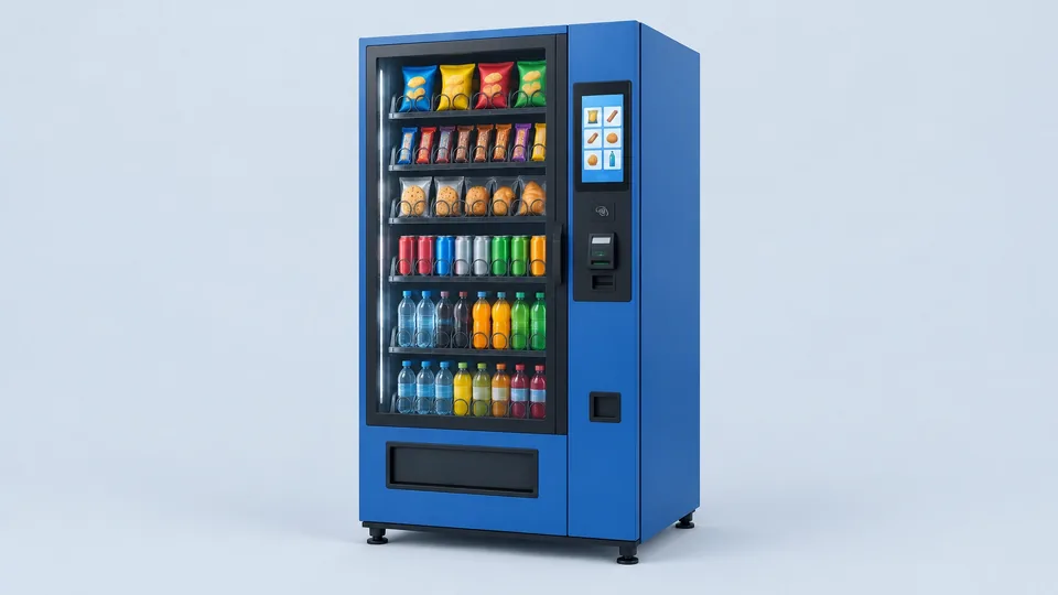 Unbranded Seaga Hybrid Snack and Beverage machine, a glass-front snack-and-drink vending cabinet